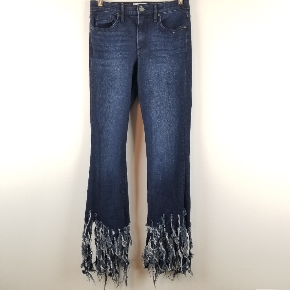 William‎ Rast Jeans Womens 26 Bootcut Frayed Hem Raw Edge Boho Festival